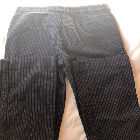 ❤️Marc Jacobs Black Purple Striped Pinstripe Cotton Pants Pockets Size 6 - Picture 7 of 9